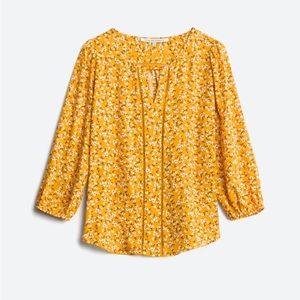 COLLECTIVE CONCEPTS- Warner Lattice Detail Blouse. Size small